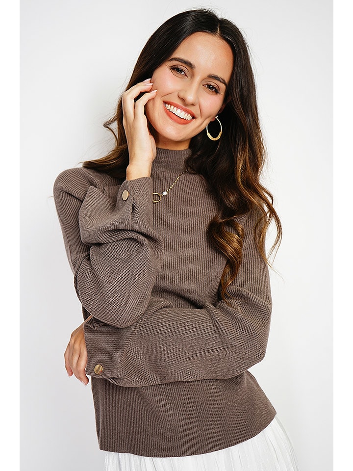 C& Jo Sweter w kolorze szarobrązowym rozmiar: 34