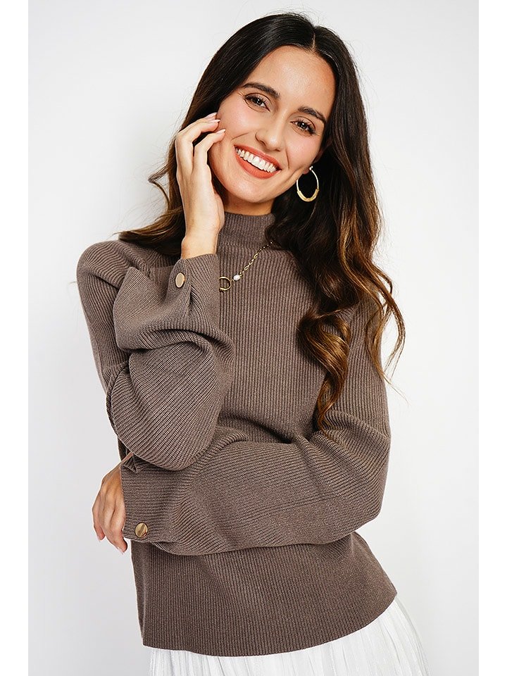 C& Jo Sweter w kolorze szarobrązowym rozmiar: 34