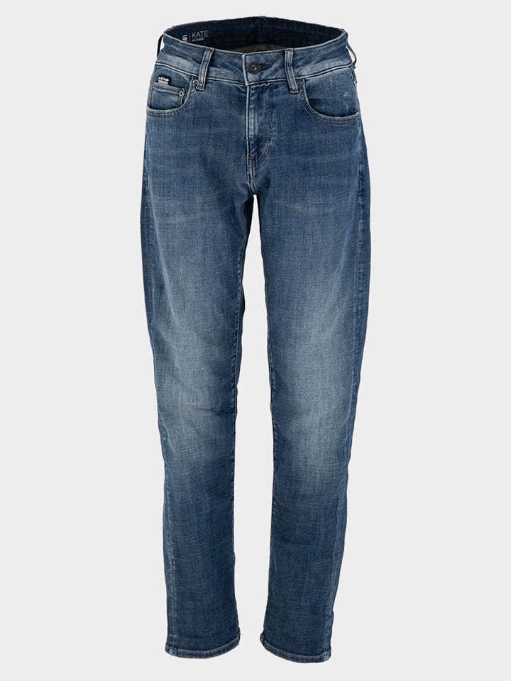 G-Star Dżinsy - Boyfriend fit - w kolorze niebieskim rozmiar: 140