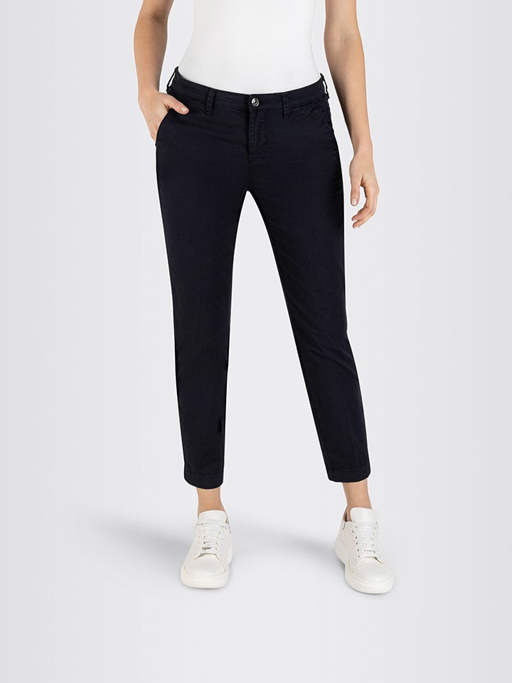 MAC Spodnie chino w kolorze czarnym rozmiar: 34