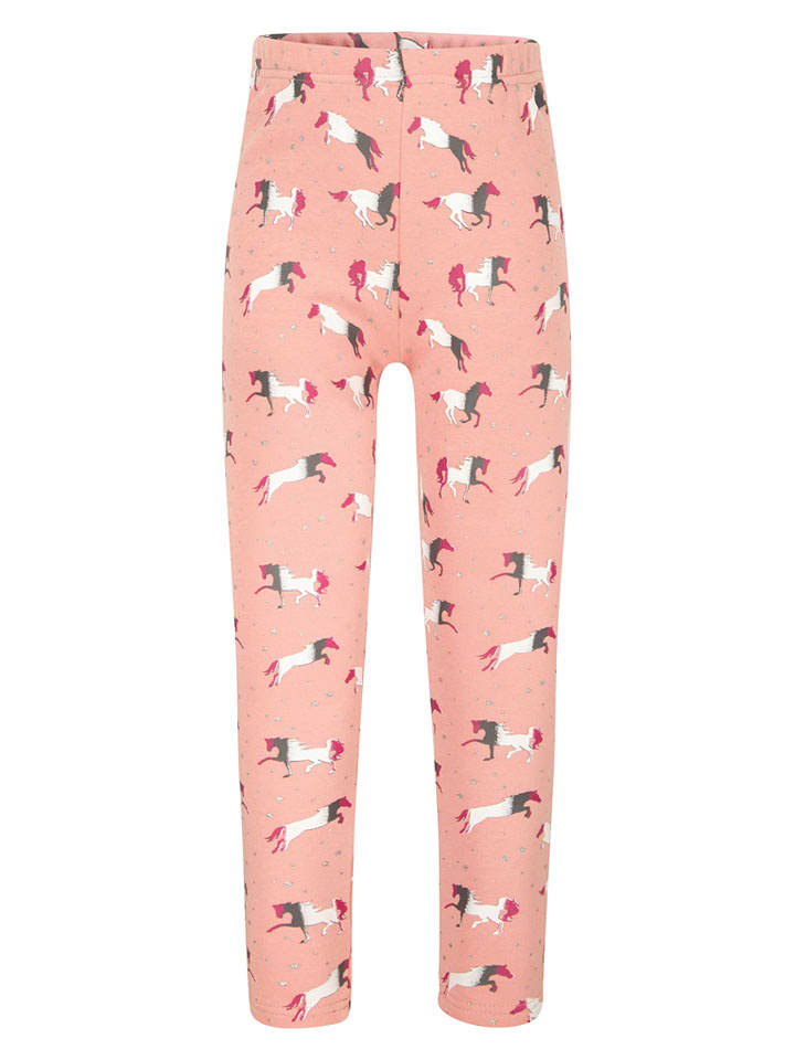 happy girls by Eisend Legginsy termiczne w kolorze jasnoróżowym rozmiar: 146