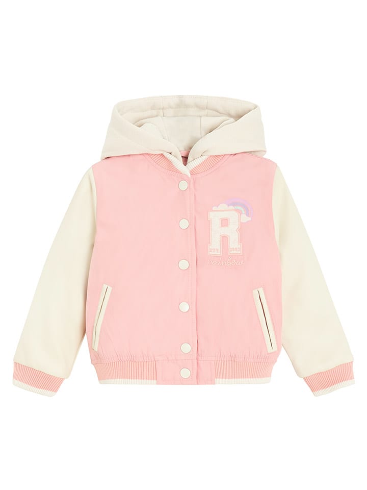 COOL CLUB Kurtka przejściowa w kolorze biało-jasnoróżowym rozmiar: 122