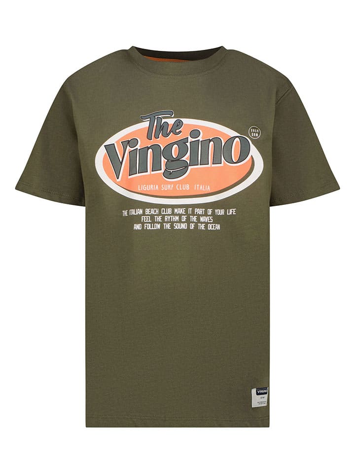 Vingino Koszulka w kolorze khaki rozmiar: 140