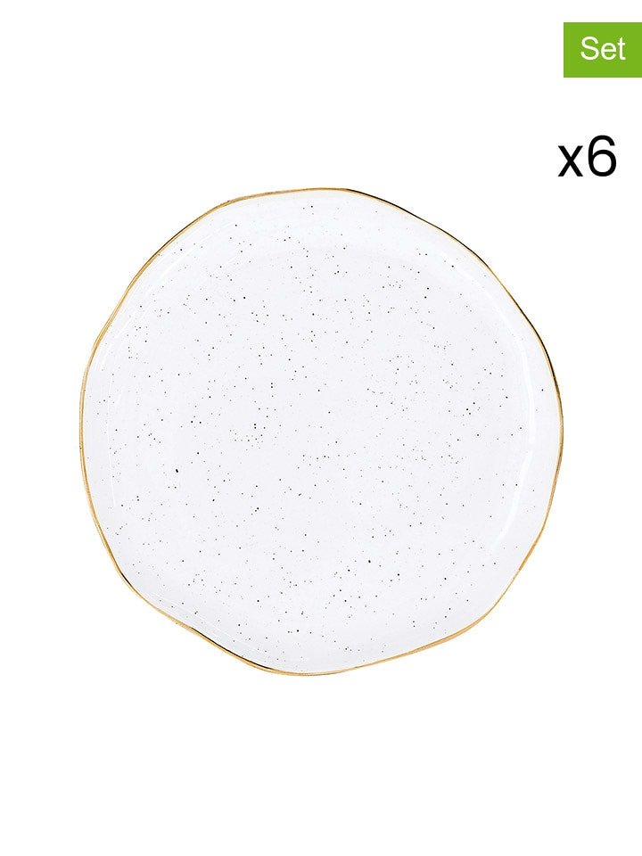 Easy Life Talerze (6 szt.) "Artesanal" w kolorze białym na pieczywo - Ø 16 cm rozmiar: onesize