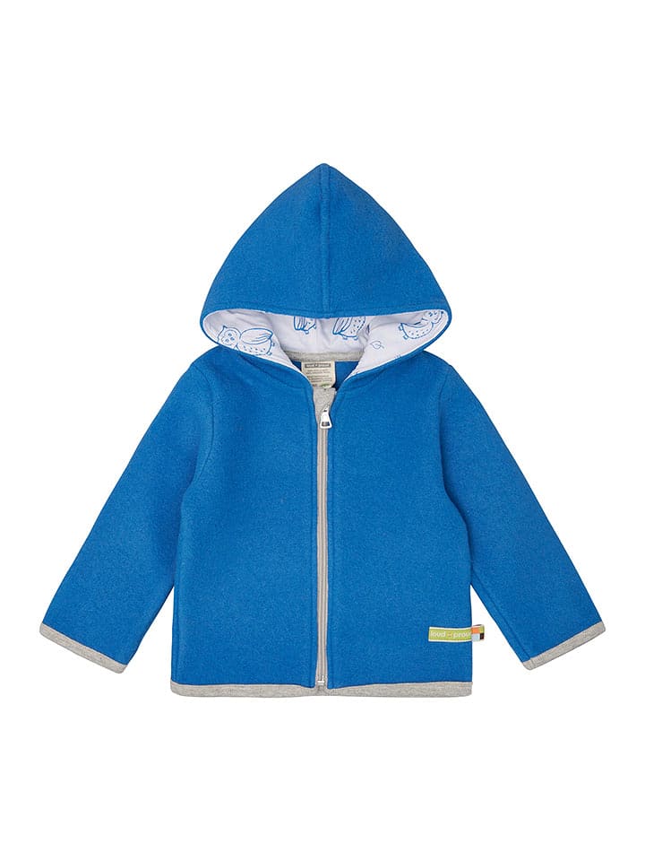 loud + proud Wełniana kurtka polarowa w kolorze niebieskim rozmiar: 86/92