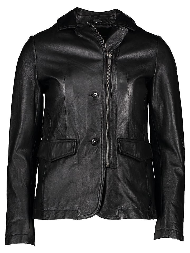 Buffalo Skórzana kurtka w kolorze czarnym rozmiar: 38