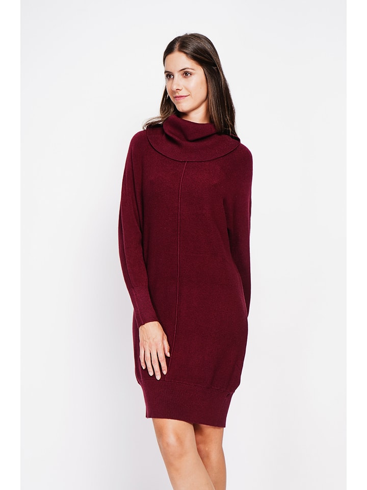 William de Faye Sukienka dzianinowa w kolorze bordowym rozmiar: 34