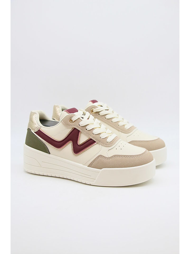 Bellucci Sneakersy w kolorze beżowo-bordowym rozmiar: 38