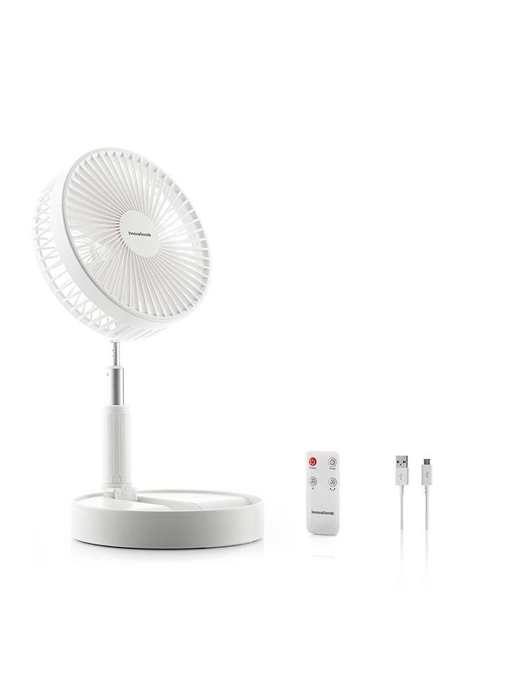 InnovaGoods Wentylator stołowy w kolorze białym - Ø 19,8 cm rozmiar: onesize