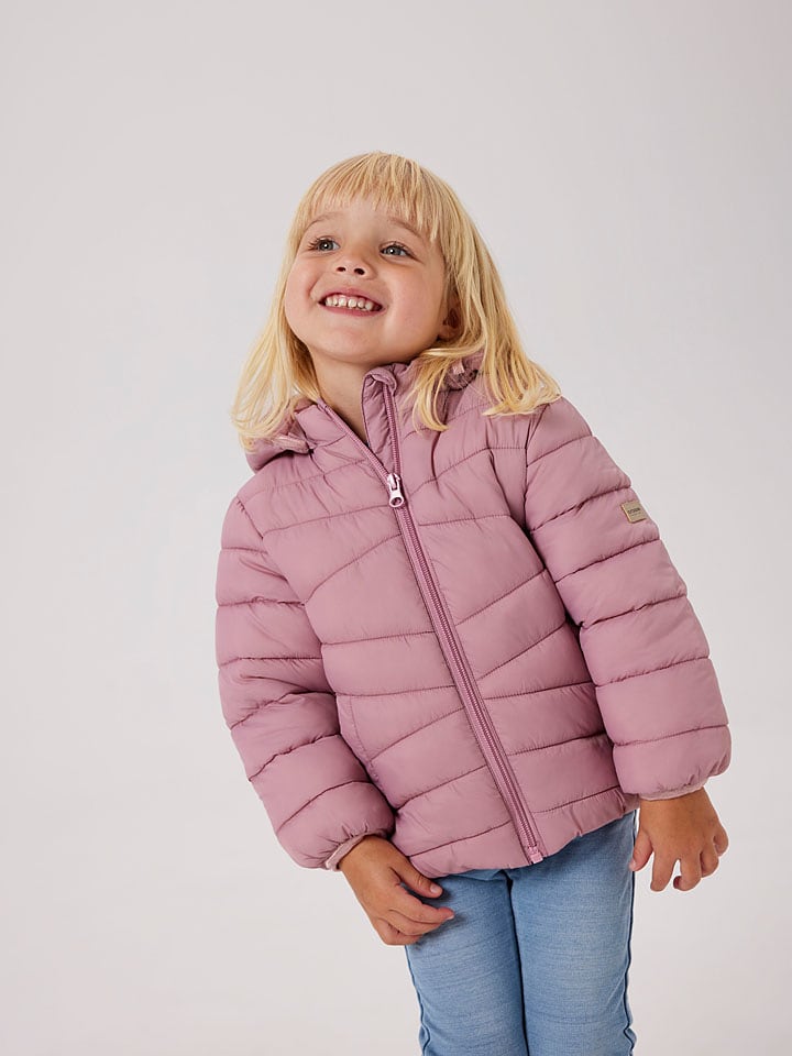name it Kurtka pikowana w kolorze jasnoróżowym rozmiar: 122