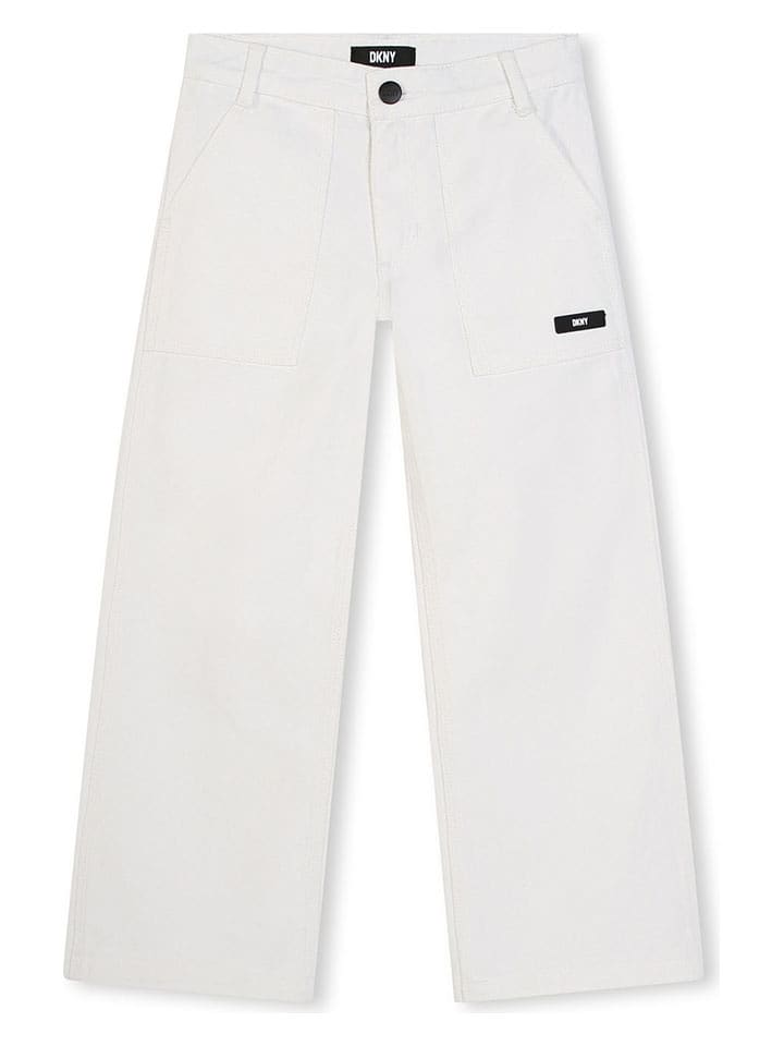 DKNY Spodnie w kolorze białym rozmiar: 140