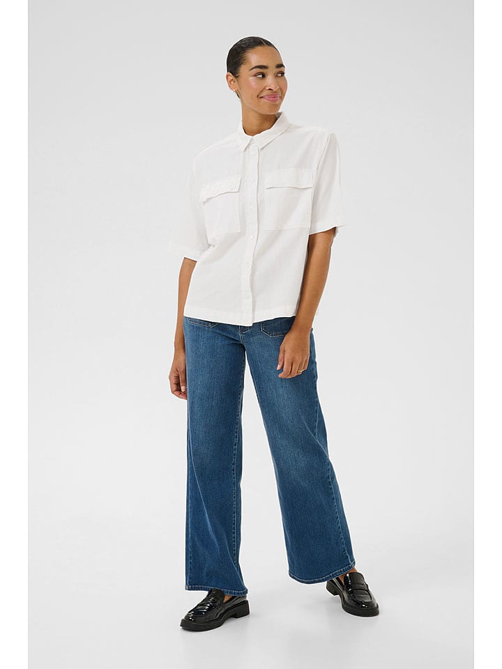 Kaffe Koszula "Naya" w kolorze białym rozmiar: 40