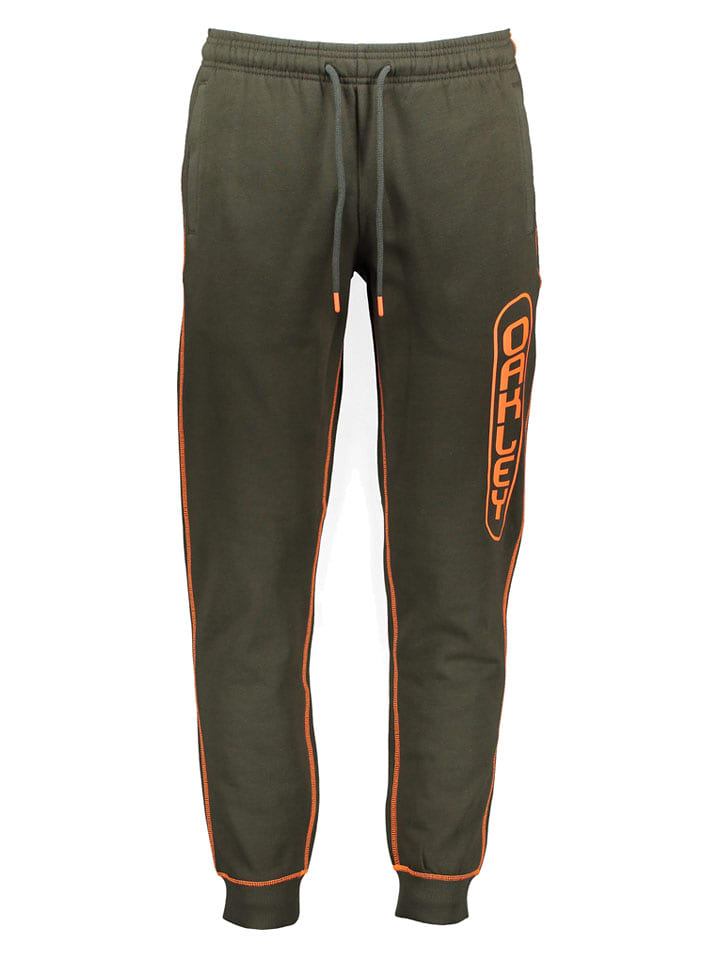 Oakley Spodnie dresowe "Overlock" w kolorze zielonym rozmiar: S
