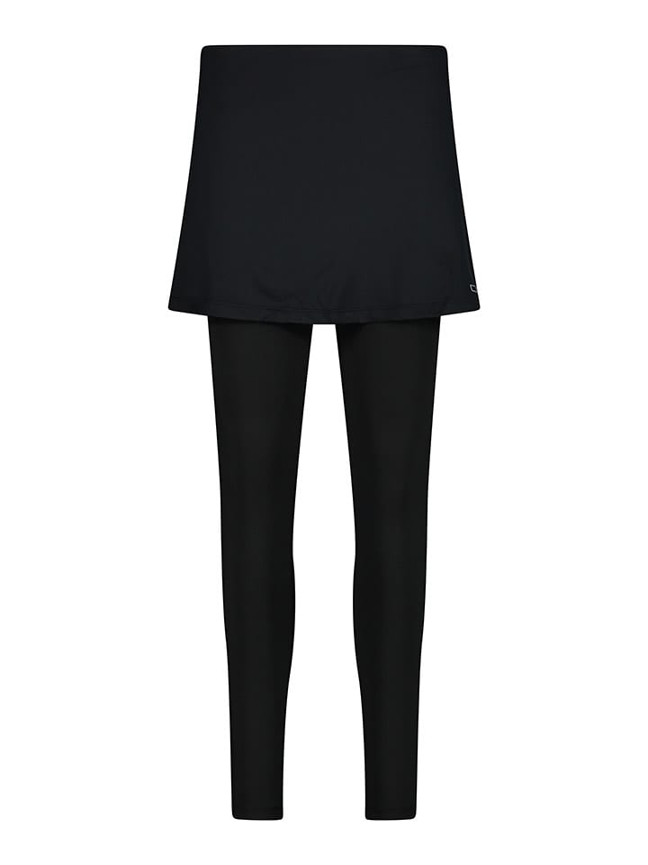 CMP Legginsy sportowe 2w1 w kolorze czarnym rozmiar: 44