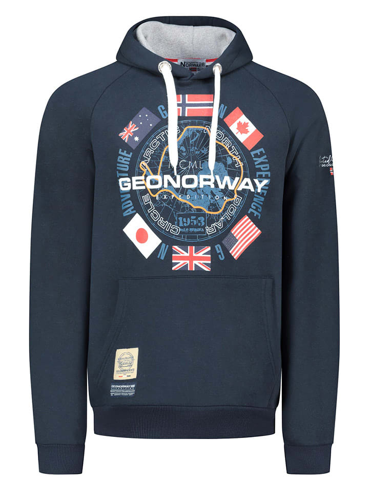 Geographical Norway Bluza "Girkel" w kolorze granatowym rozmiar: M