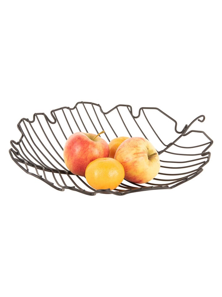 Present Time Kosz w kolorze czarnym na owoce - Ø 32 cm rozmiar: onesize