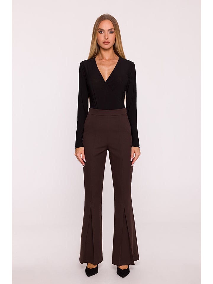 made of emotion Spodnie w kolorze brązowym rozmiar: L