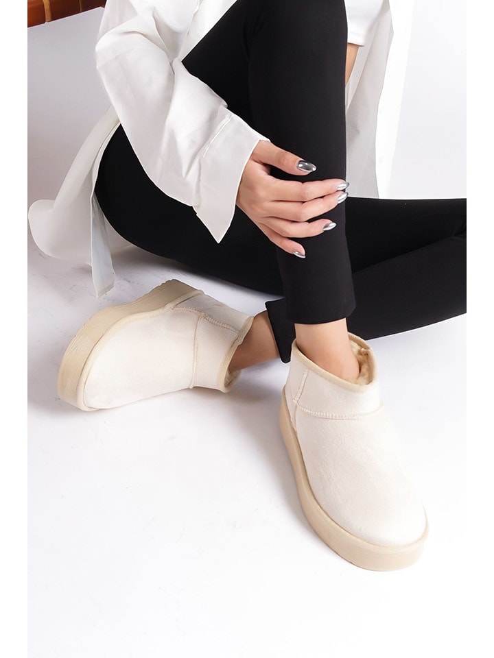 trendyol Botki w kolorze białym rozmiar: 41