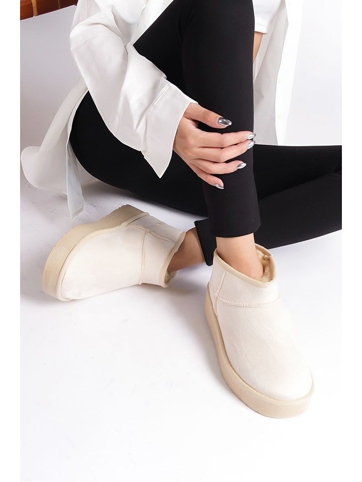 trendyol Botki w kolorze białym rozmiar: 41