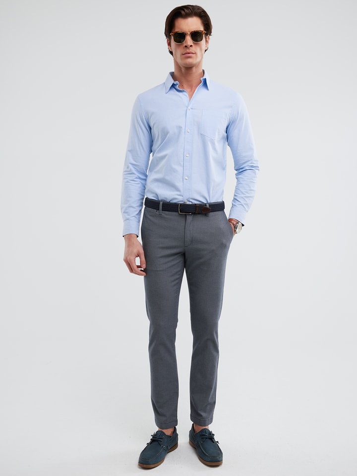 BIG STAR Spodnie chino w kolorze antracytowym rozmiar: W30/L32