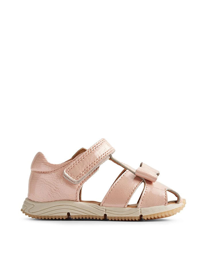 Wheat Skórzane półsandały "Donna" w kolorze jasnoróżowym rozmiar: 21