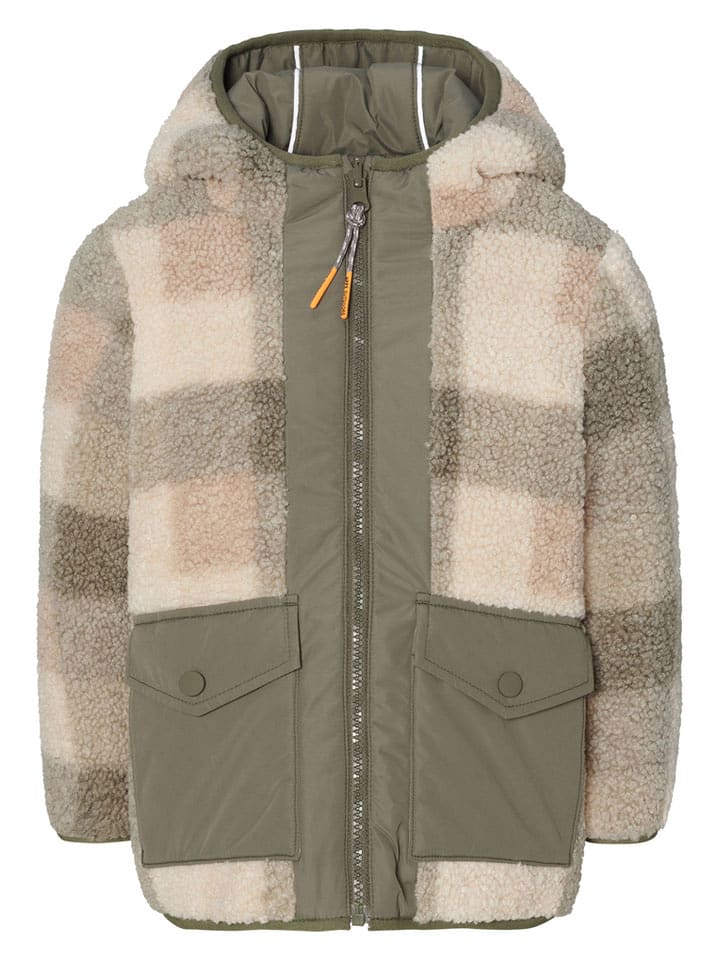 Noppies Dwustronna kurtka polarowa "Loja" w kolorze khaki rozmiar: 104