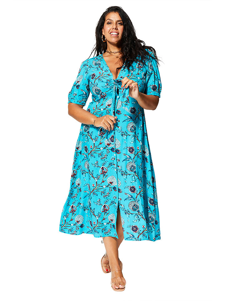 Aller Simplement Sukienka w kolorze turkusowym rozmiar: 46/48