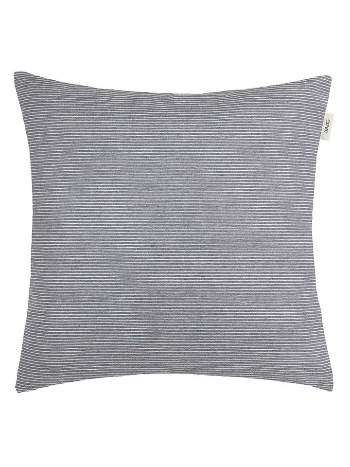 ESPRIT Poszewka "Needlestripe" w kolorze ciemnoszarym na poduszkę rozmiar: 38x38 cm