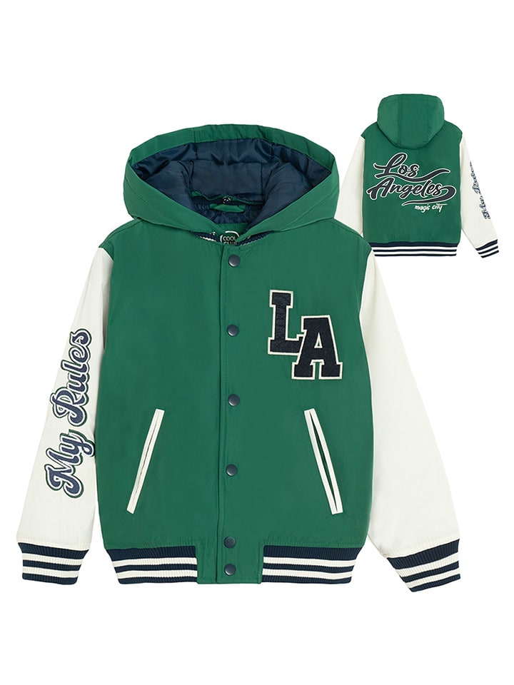 COOL CLUB Kurtka przejściowa w kolorze biało-zielonym rozmiar: 116