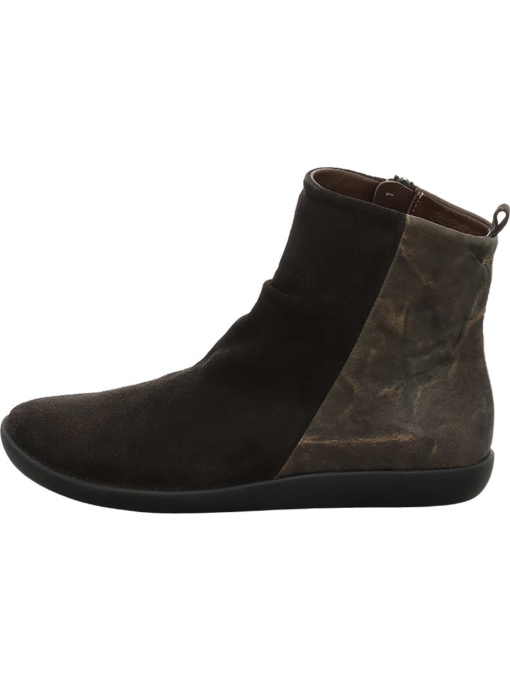 Think! Skórzane botki w kolorze brązowym rozmiar: 39,5