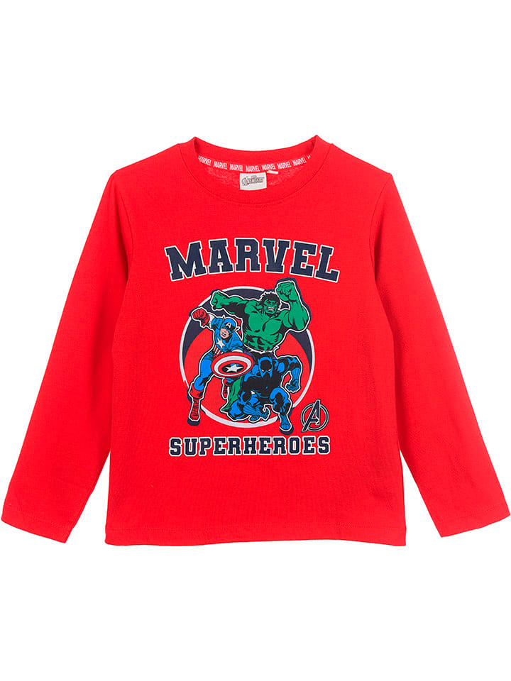 Avengers Koszulka "Avengers Classic" w kolorze czerwonym rozmiar: 104