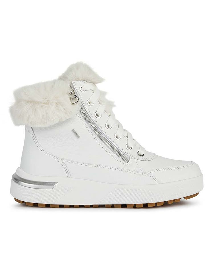 Geox Skórzane botki "Dalyla" zw kolorze białym rozmiar: 40