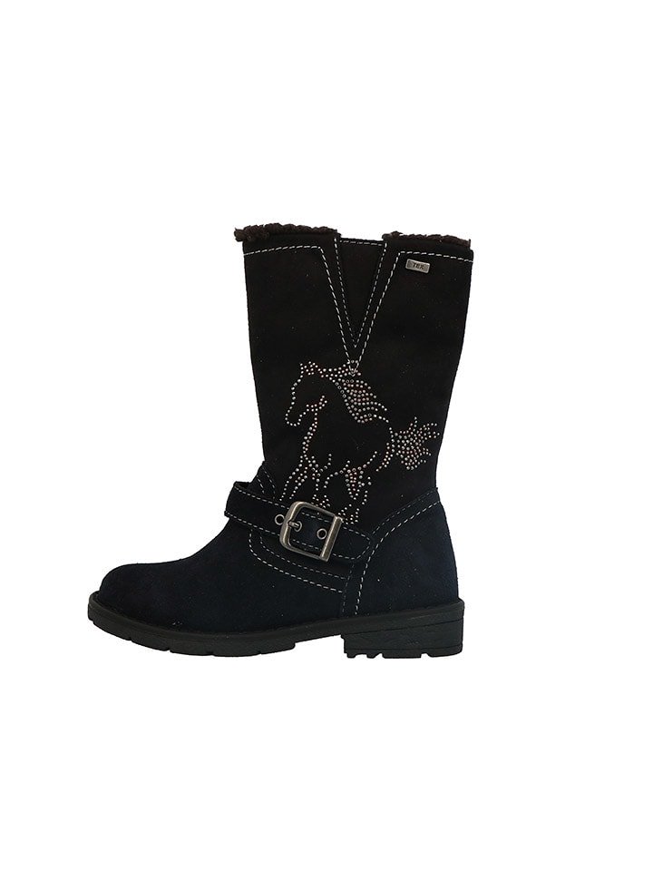 Lurchi Skórzane botki "Heidi" w kolorze czarnym rozmiar: 37