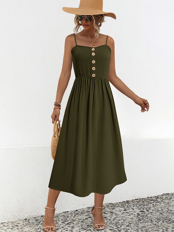 Ariel Tesoro Sukienka w kolorze khaki rozmiar: 36