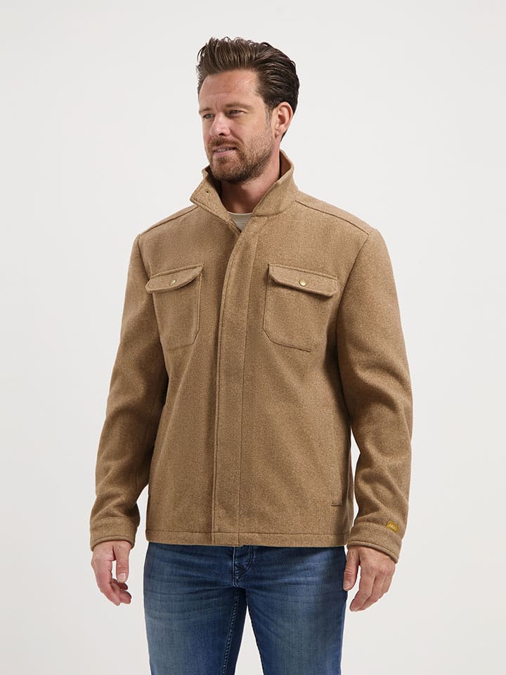 TRAVELIN' Kurtka przejściowa w kolorze beżowym rozmiar: XL