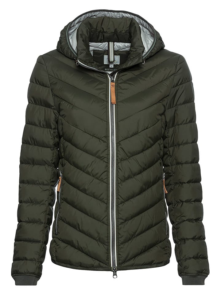 Camel Active Kurtka pikowana w kolorze ciemnozielonym rozmiar: 40
