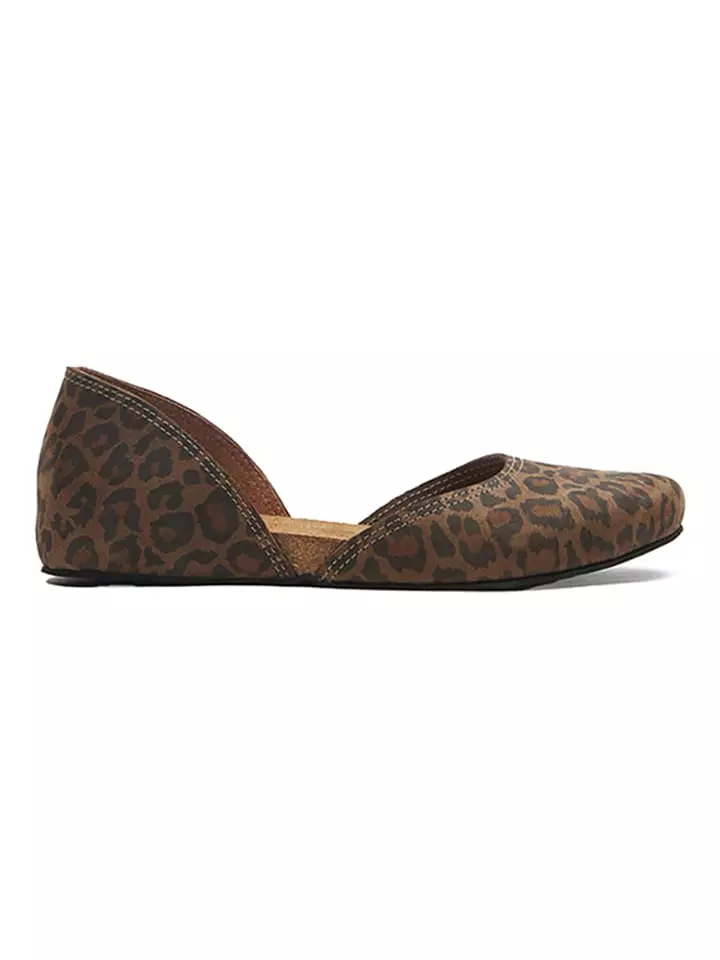 Comfortfusse Skórzane baleriny w kolorze czarno-brązowym rozmiar: 37