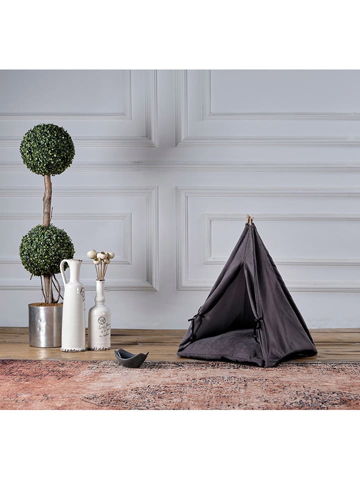 Evila Legowisko w kolorze szarym dla zwierząt - 60 x 15 x 60 cm rozmiar: onesize