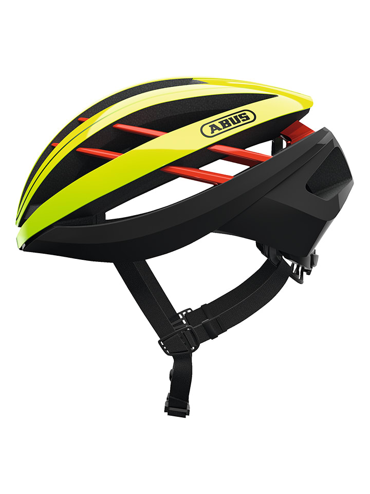 ABUS Kask rowerowy "Aventor" w kolorze jaskrawożółtym rozmiar: 51-55 cm
