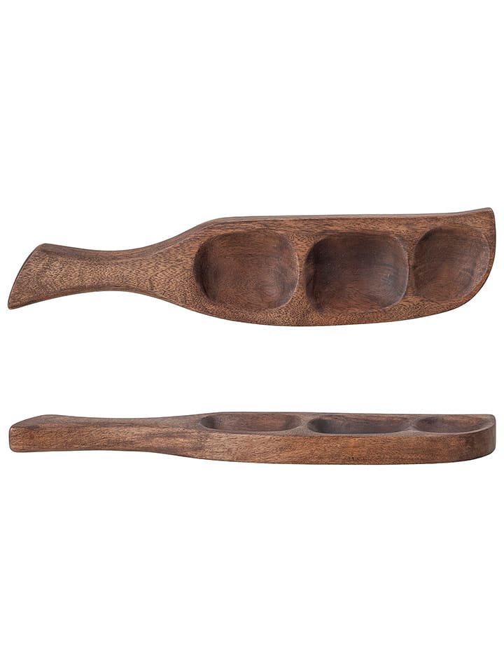 Bloomingville Misa "Thorun" w kolorze brązowym do serwowania - 45 x 27 x 14 cm rozmiar: onesize