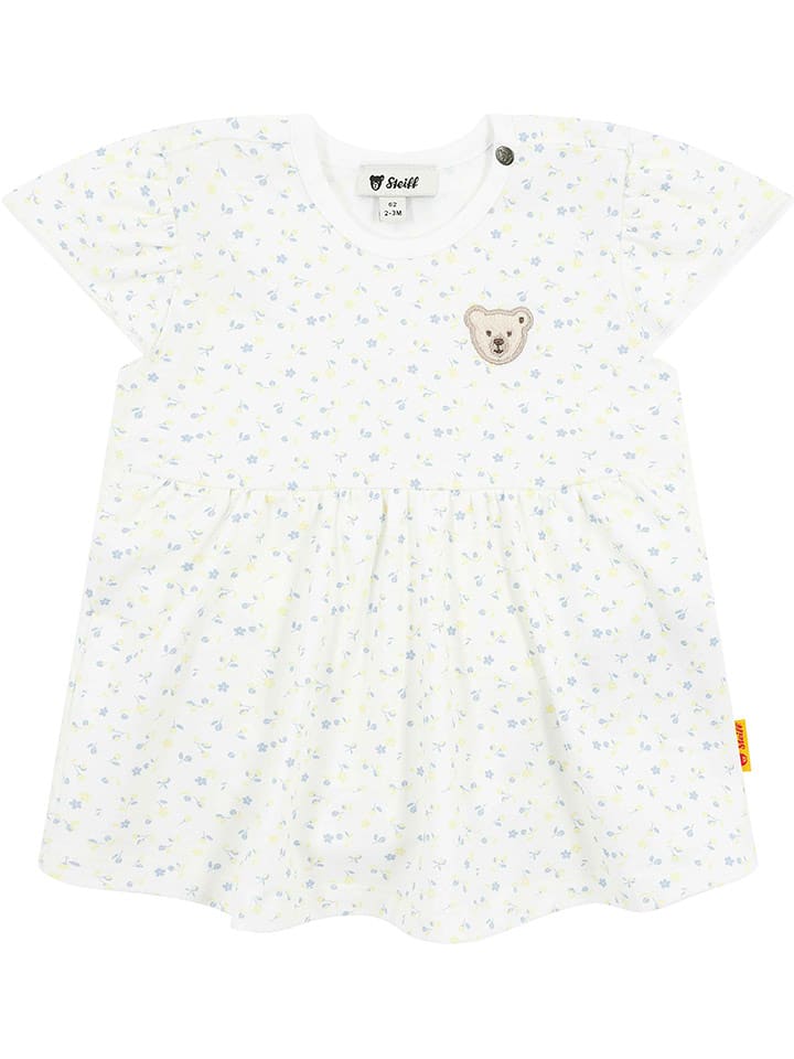 Steiff Sukienka-body w kolorze białym rozmiar: 62