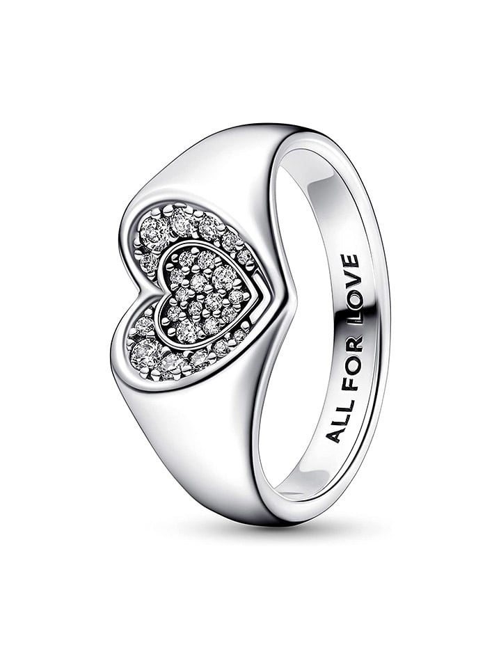 Pandora Srebrny pierścionek z cyrkoniami rozmiar: 52