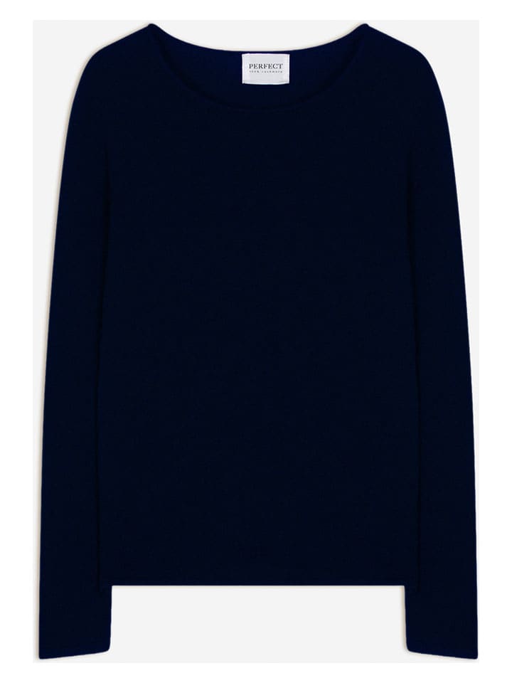 Perfect Cashmere Kaszmirowy sweter "Oprah" w kolorze granatowym rozmiar: XXL