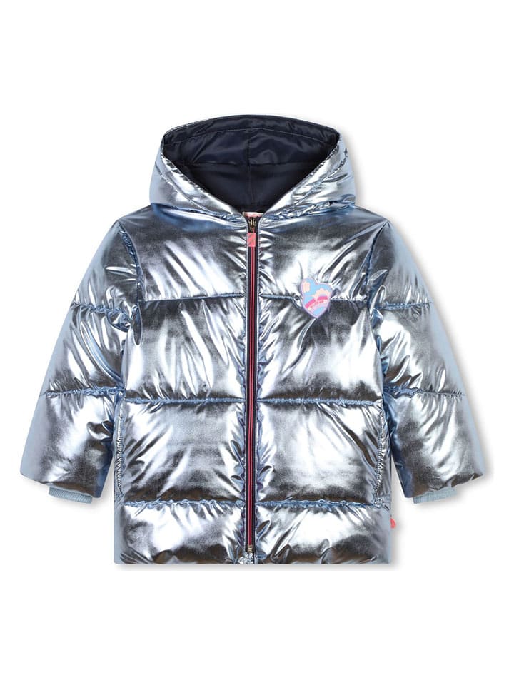 Billieblush Kurtka pikowana w kolorze srebrnym rozmiar: 116