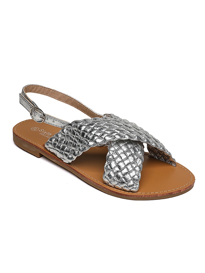 Sixth Sens Sandały w kolorze srebrnym rozmiar: 38