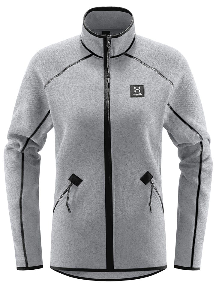 Haglöfs Kurtka polarowa "Risberg" w kolorze szarym rozmiar: M