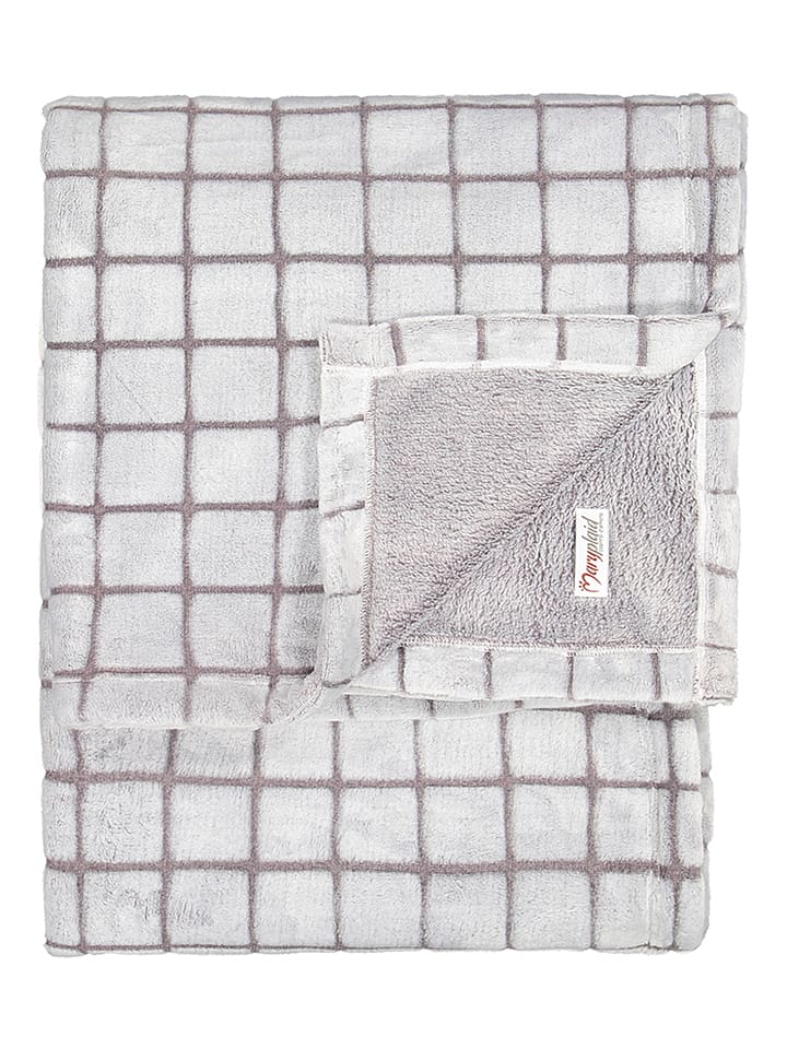 maryplaid Pled w kolorze jasnobrązowo-szarym rozmiar: 130x160 cm