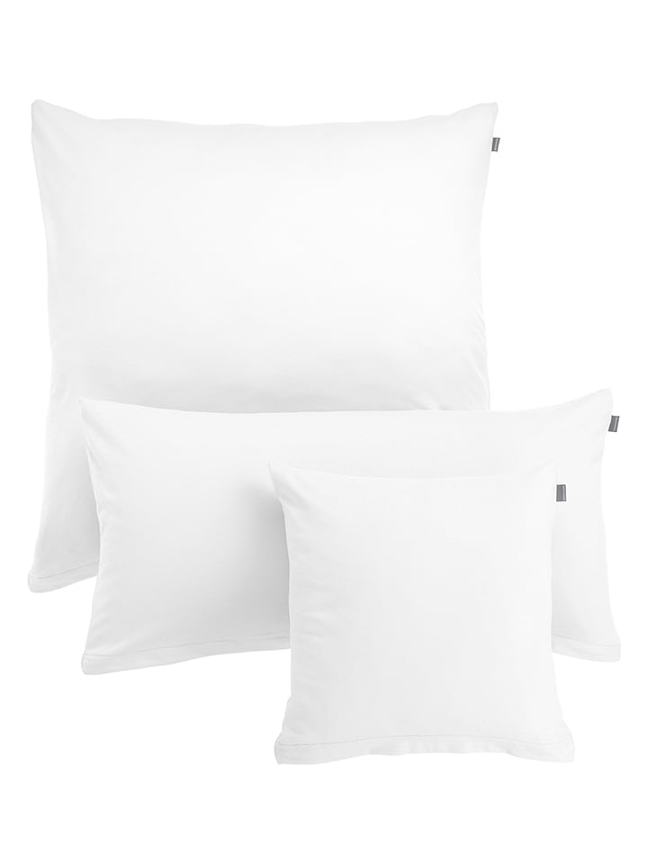 Schiesser Dżersejowa poszewka "Jessi" w kolorze białym na poduszkę rozmiar: 40x40 cm