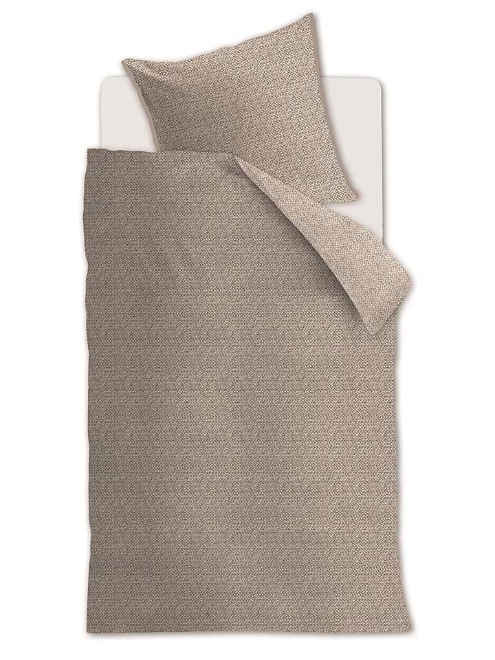 Rivièra Maison Komplet pościeli "Braided" w kolorze jasnobrązowym rozmiar: 135x200 cm