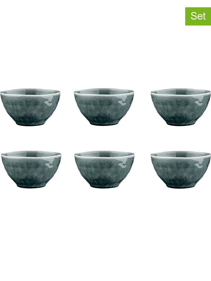 Björn Miski śniadaniowe (6 szt.) "Moon" w kolorze morskim - Ø 14,5 cm rozmiar: onesize